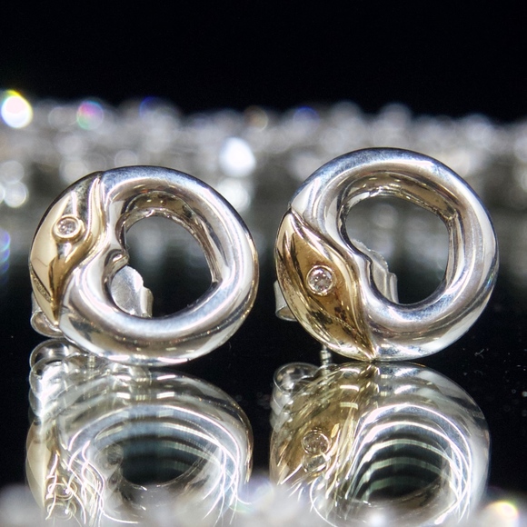 My Movado Set Two Tone Gold Silver and Diamonds - Picture 5 of 7